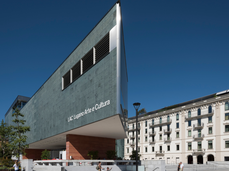 External shot of LAC Lugano Arte e Cultura. Photo credit Foto Studio Pagi
