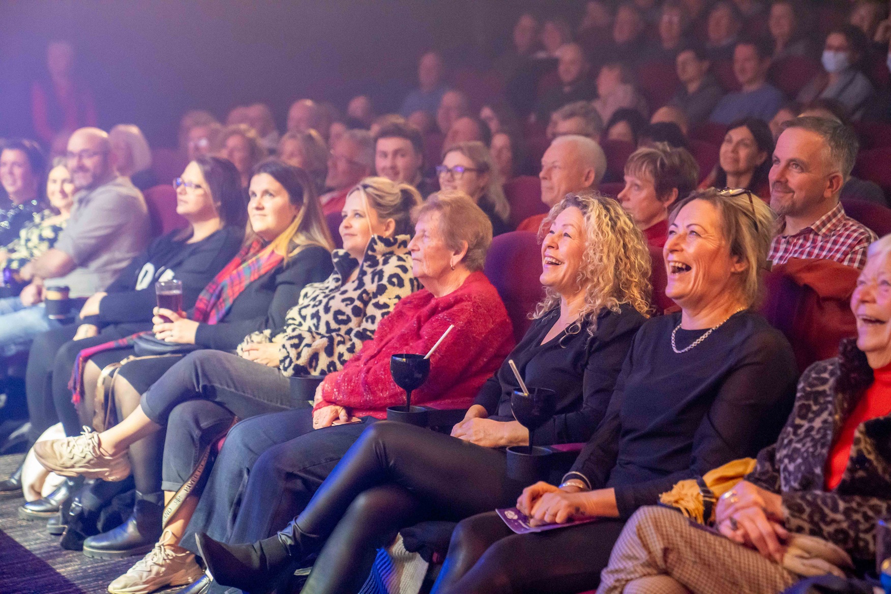 Audience enjoying themselves at Roses Theatre