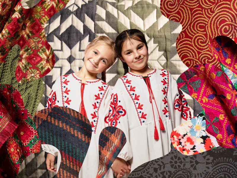 Two Ukrainian girls at Lawrence Batley Theatre
