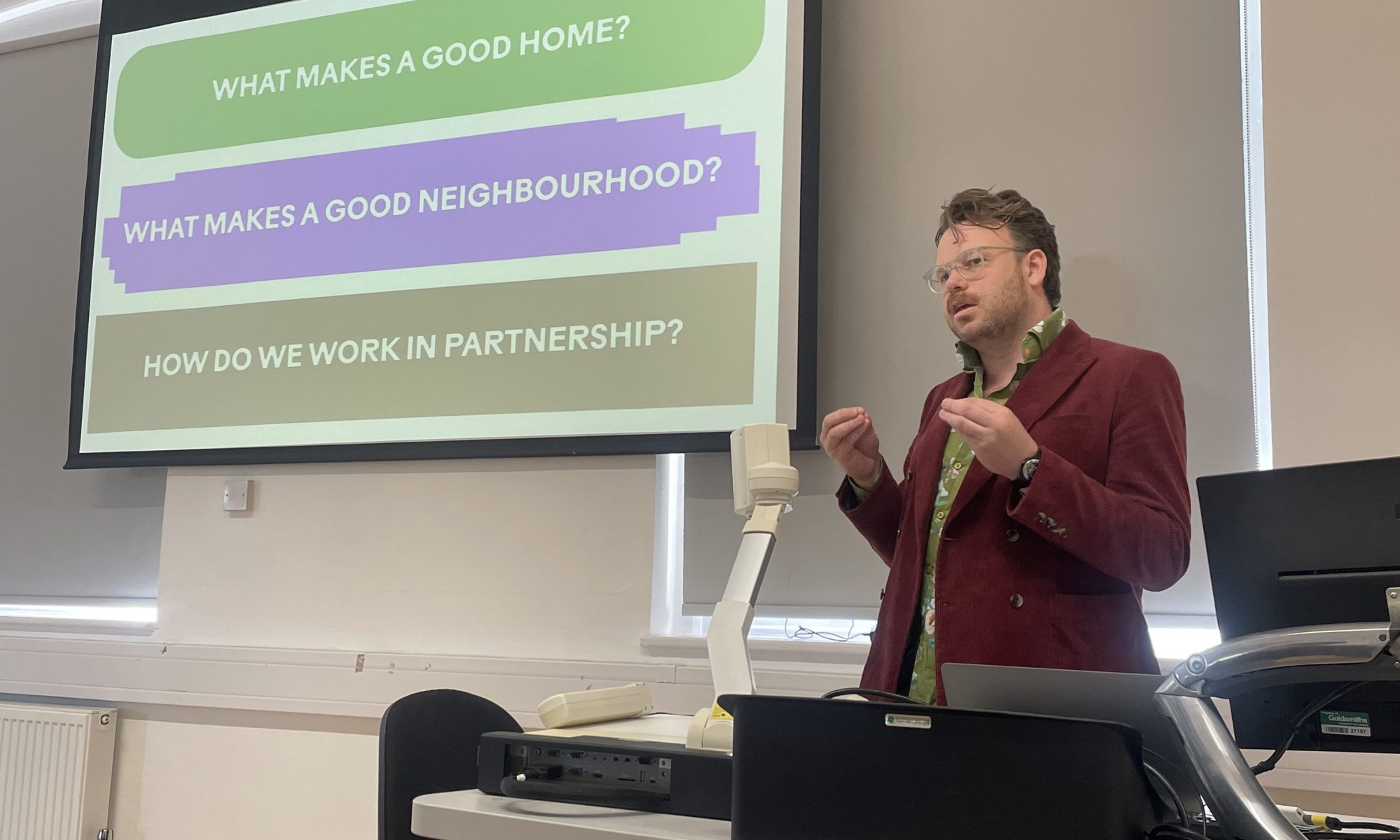 Daniel Pitt from Old Diorama presenting
