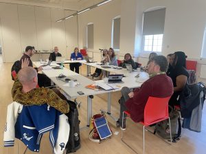 Roundtable discussion happening at Goldsmiths